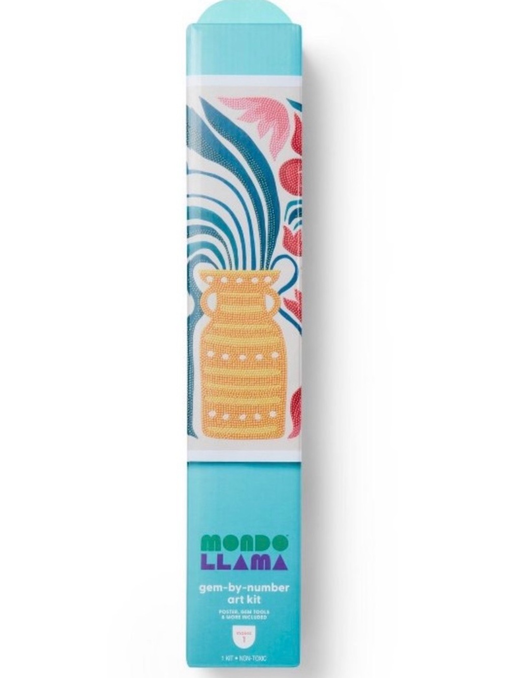 Mondo Llama Turquoise Gem-by-Number Art Kit